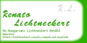 renato lichtneckert business card