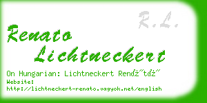 renato lichtneckert business card